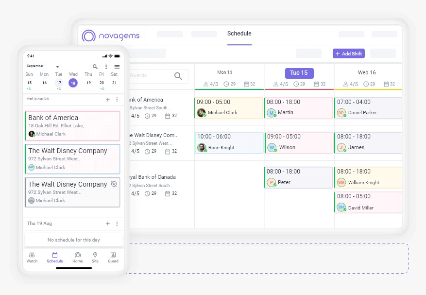 Best Employee Scheduling System Software & App - Novagems