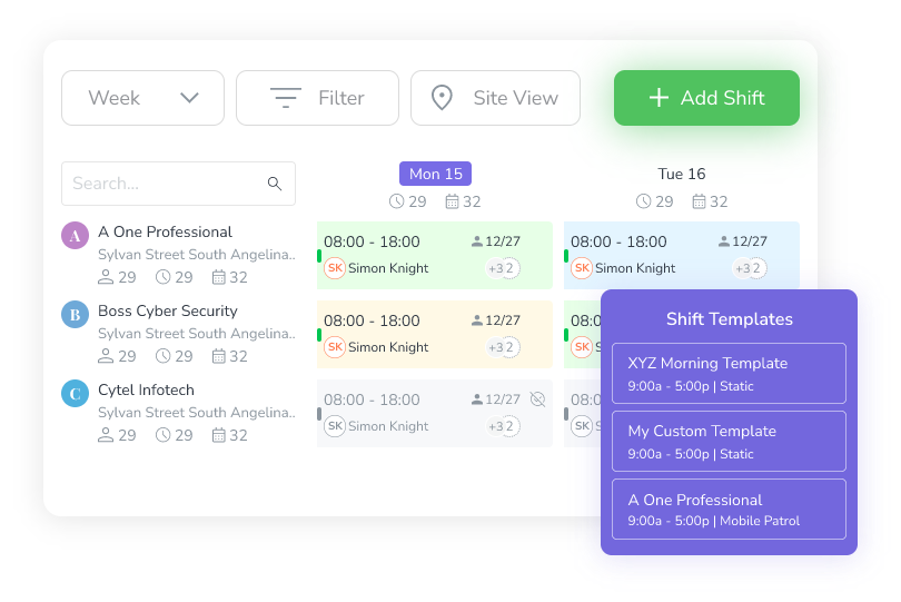 Employee Scheduling Software — Drag-and-Drop Shift Planning | Novagems