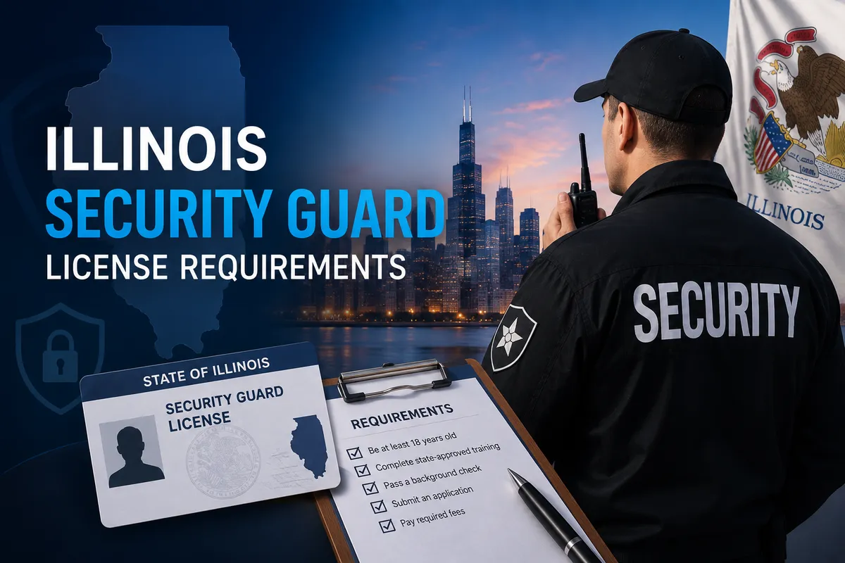 Illinois Security Guard License: PERC Card, Training & Cost