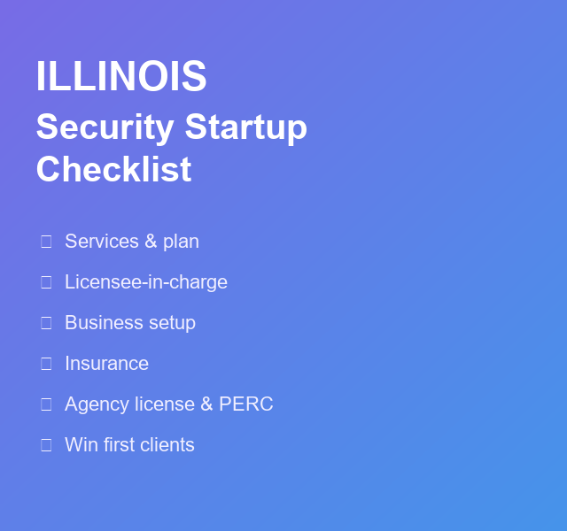 The Illinois security startup checklist