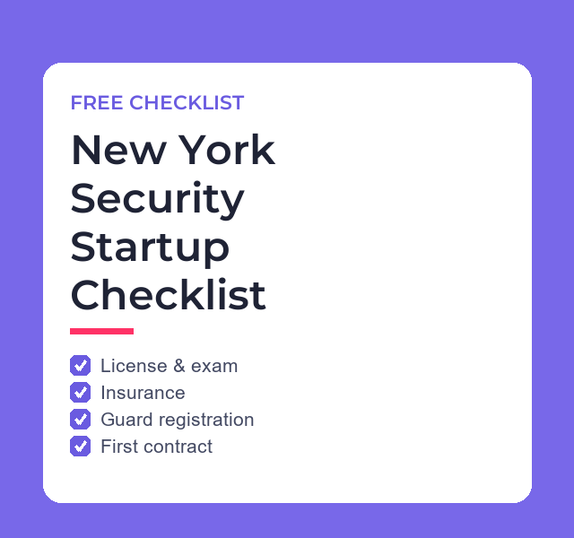 The New York security startup checklist