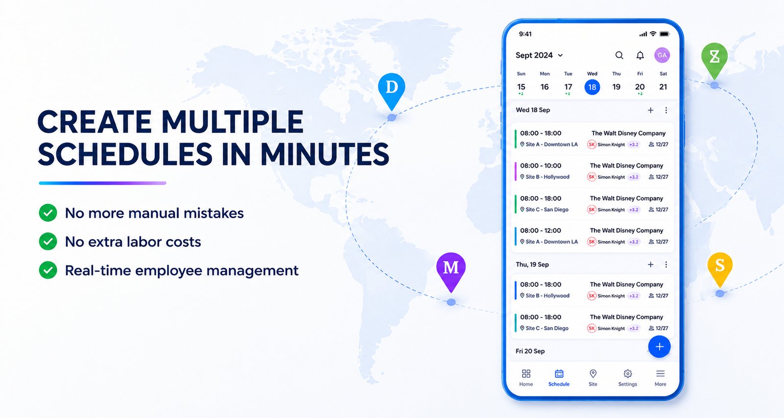 Create multiple schedules in minutes — Novagems homepage video
