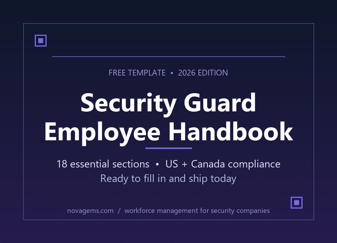Security Guard Employee Handbook Template (Free Download, 2026 Edition)